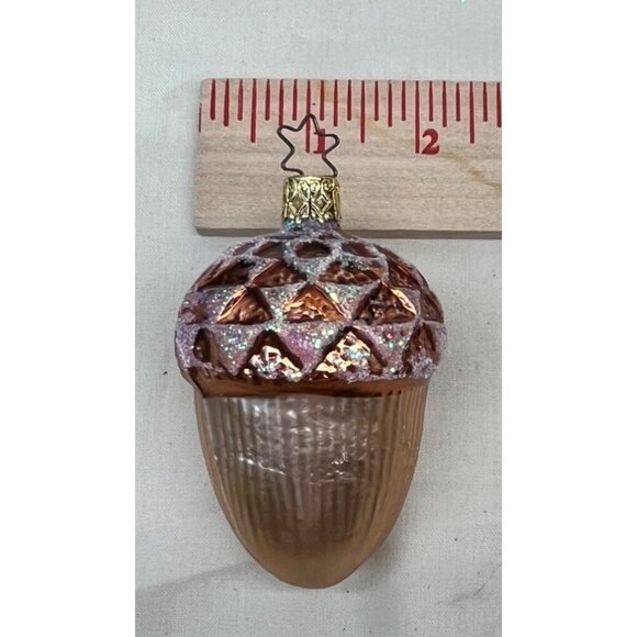 Old World Christmas Inge Glass Collection German Hand Crafted Acorn Ornament - Picture 6 of 7
